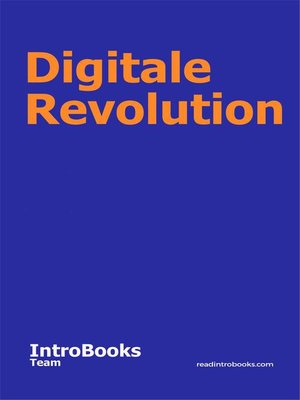 cover image of Digitale Revolution